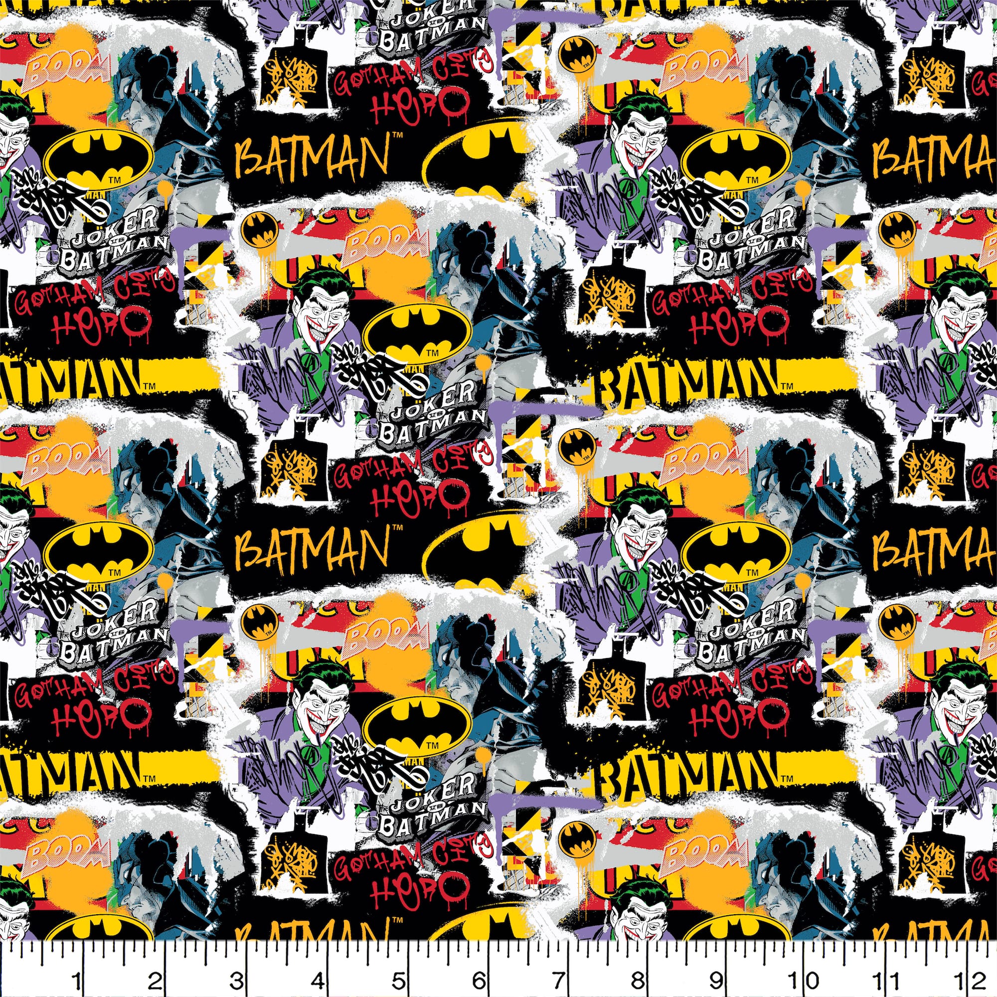 DC Comics Batman™ & The Joker™ Packed Cotton Fabric